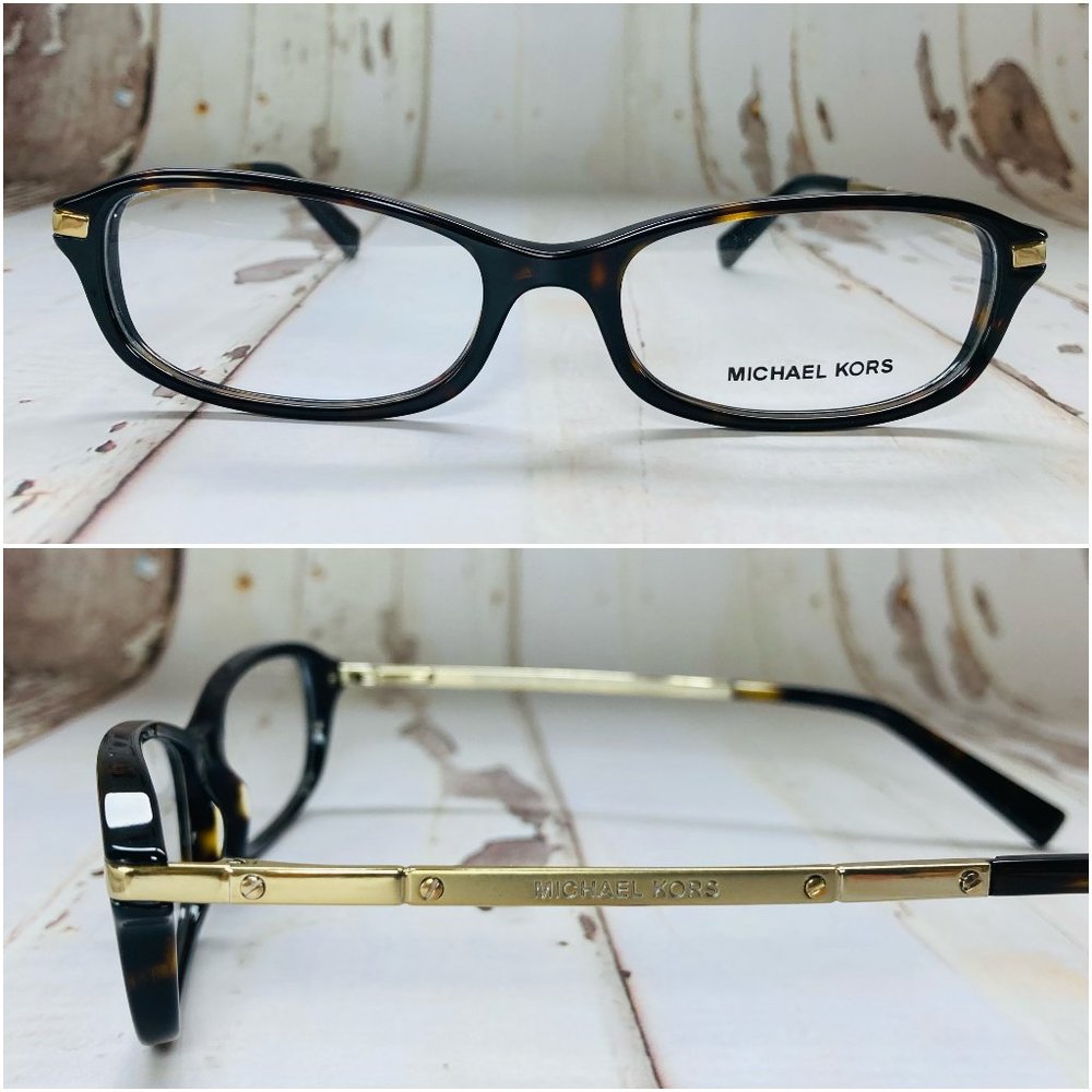 Michael Kors Rectangular Brown Eyeglasses Glasses… - image 1